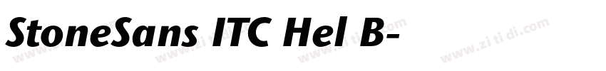 StoneSans ITC Hel B字体转换 StoneSans ITC Hel B字体转换